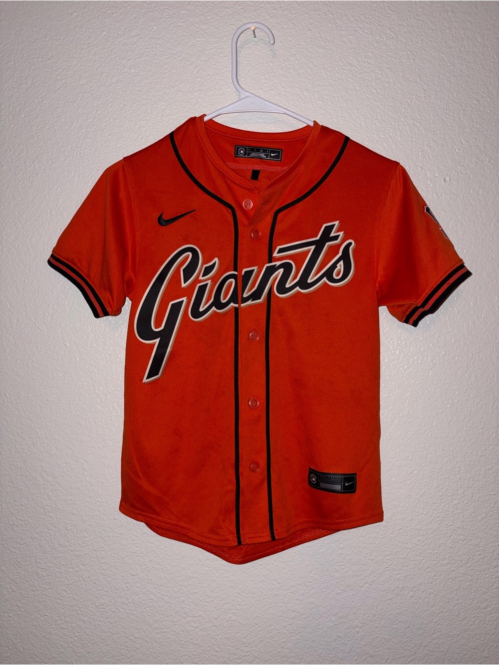 Nike San Francisco Giants Youth Orange Alternate Baseball Jersey Size Small 8 ML
